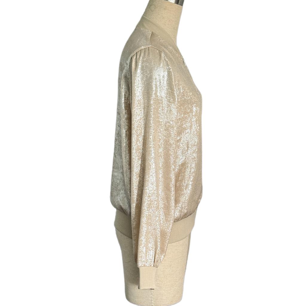 Women Spring Autumn Casual Long Sleeve Solid Color Baseball Neck Zip Jacket Coat