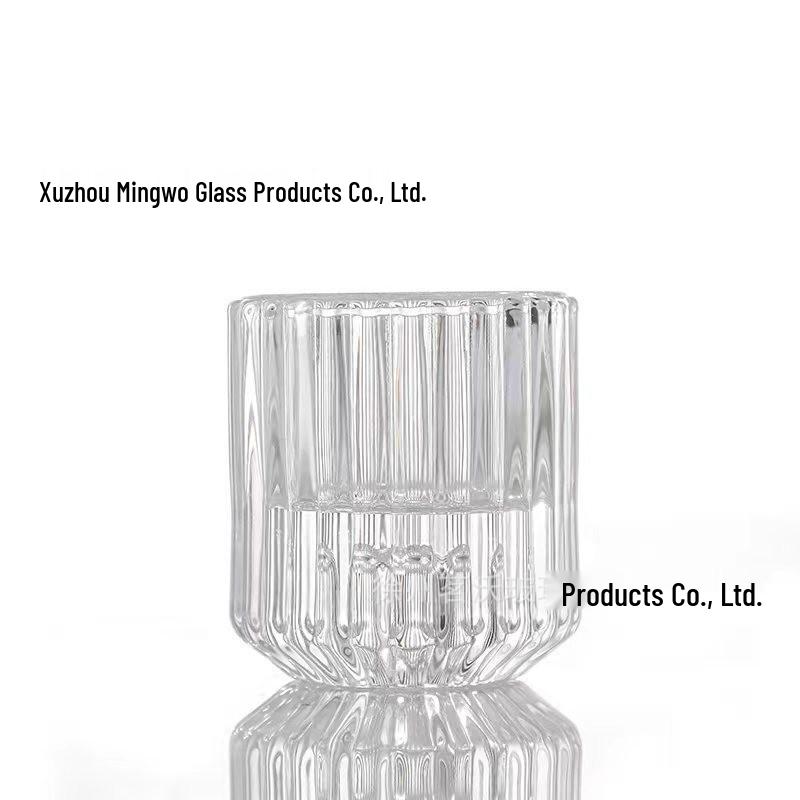 

European Glass Candlestick Holder for Romantic Dining Table