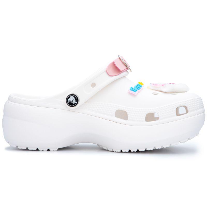 Crocs Classic Clog Pink Kitty Classic Cloud Clogs Women's White