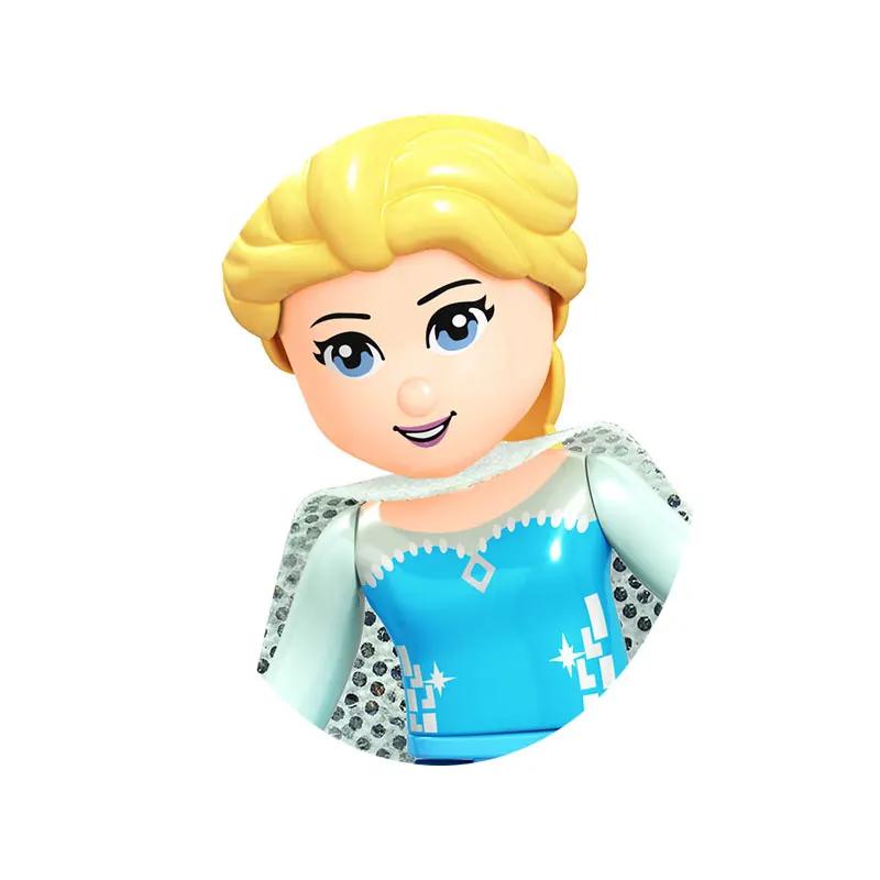 Παραμύθια Πριγκίπισσα Κορίτσι Καλλονή και το Τέρας Σταχτοπούτα Άννα Ολίβια Frozen Μοντέλο Χαρακτήρας Κτίσιμο Μπλοκ Παιδικά Παιχνίδια Δώρα