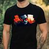 Men's T-Shirt Vampire with Sunglasses Motif Cotton Size XS To 5XL