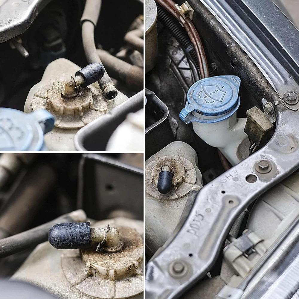 80/100Pcs Black Rubber Vacuum Cap Hose End Cap Rubber Boot Cap Dropper Cover Dust cover combination kit