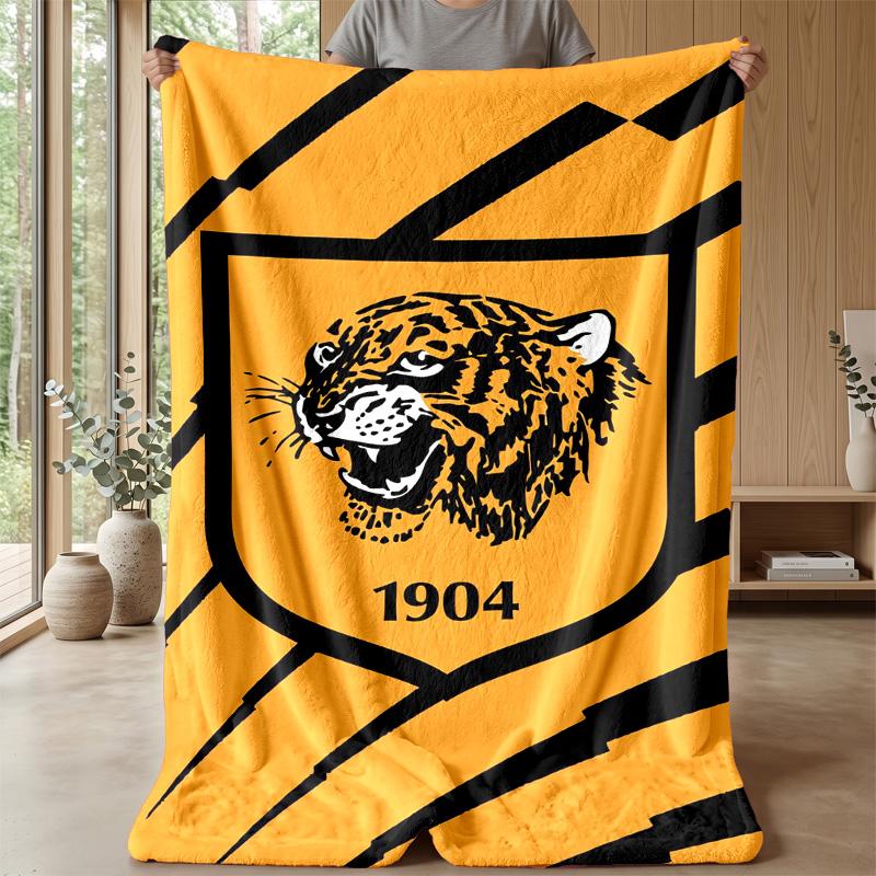 Hull FC Flannel Fleece Blanket Cozy Warm Throw Blanket For Couch Bed Travel All Season Use