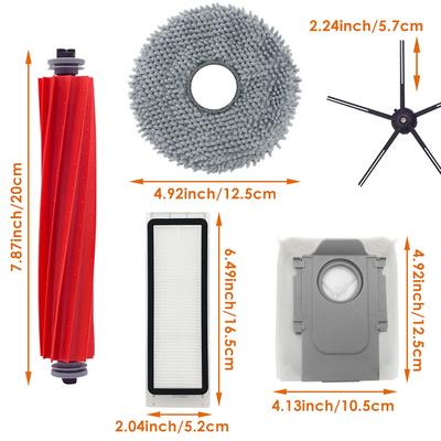 Accessories Kit Compatible with Roborock Q Revo Robtic Vacuum Cleaner,Mop Pads Main Brush Dust Bags Side Brush Hepa Filter