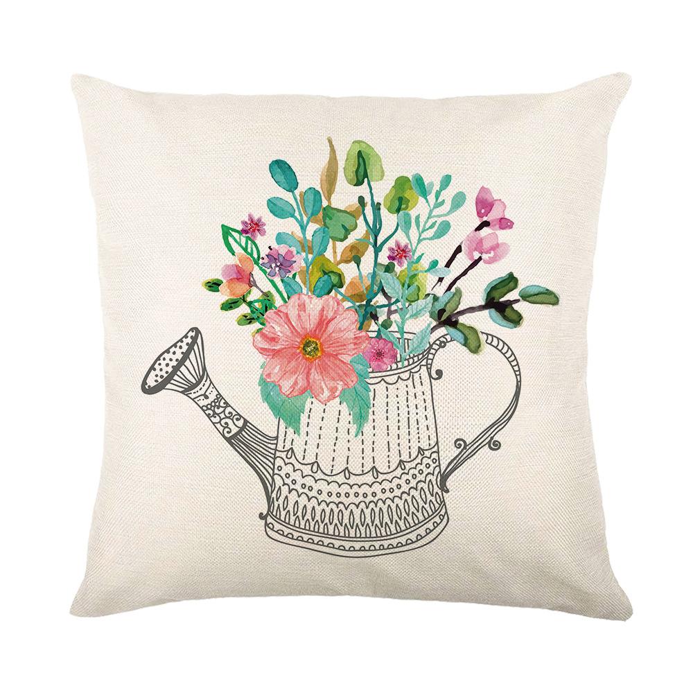 Pillow New Spring Home Decoration Printed Cushion Cover Sofa Cushion Cushion Pillow Cover