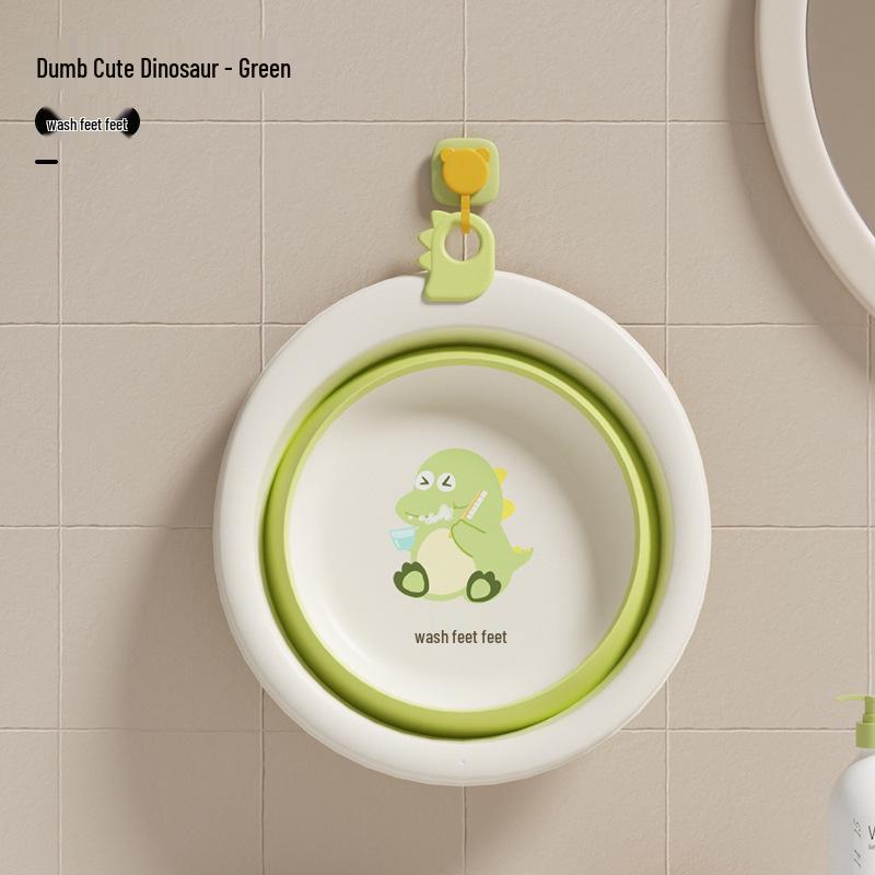 Newborn Portable Foldable Baby Washbasin - Thickened Plastic Infant Basin