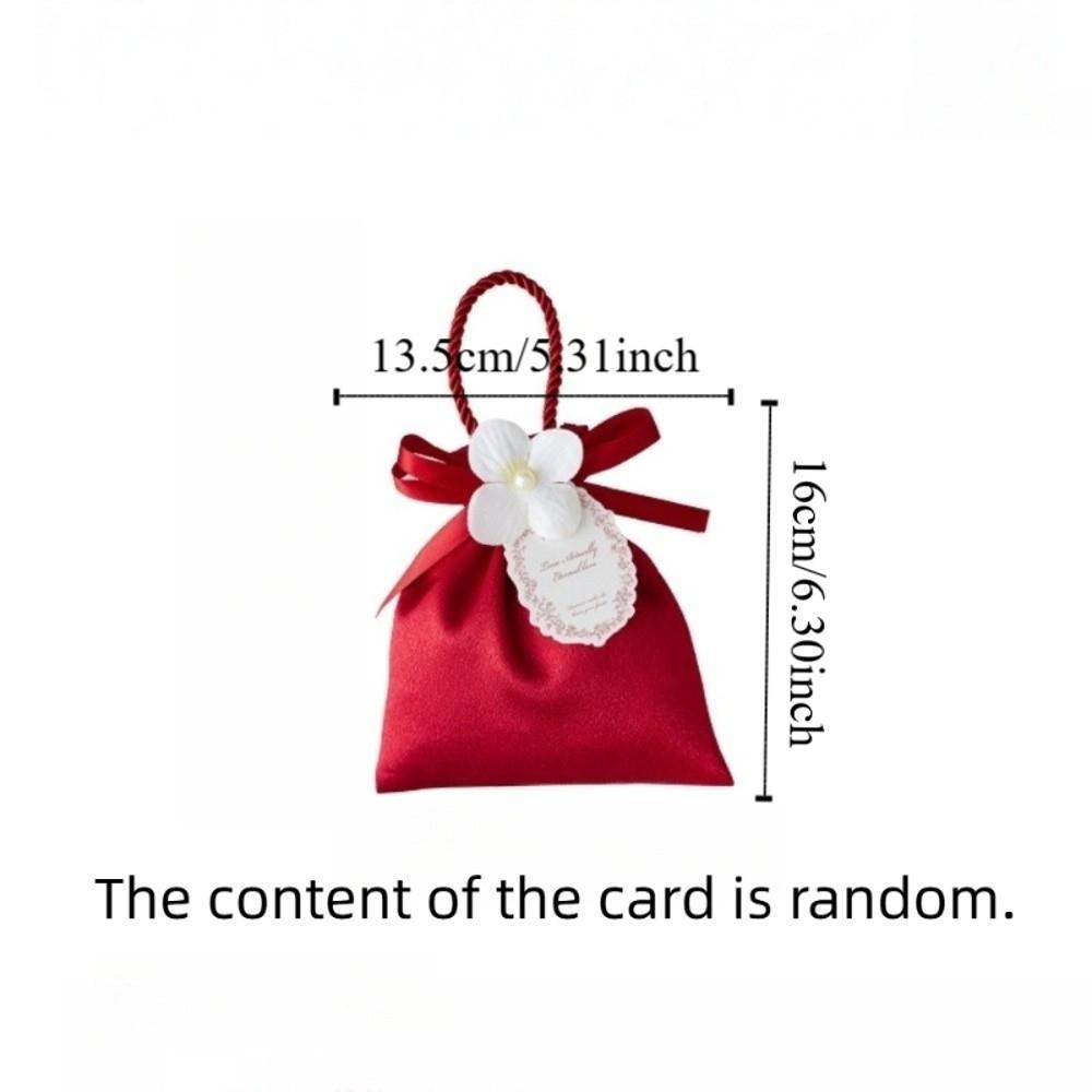 Mini Flower Drawstring Bag Gift Packaging Festive Sugar Bag Fashion Wedding Candy Bag  Festival