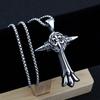Necklace Silver Chain Cross Troop 317