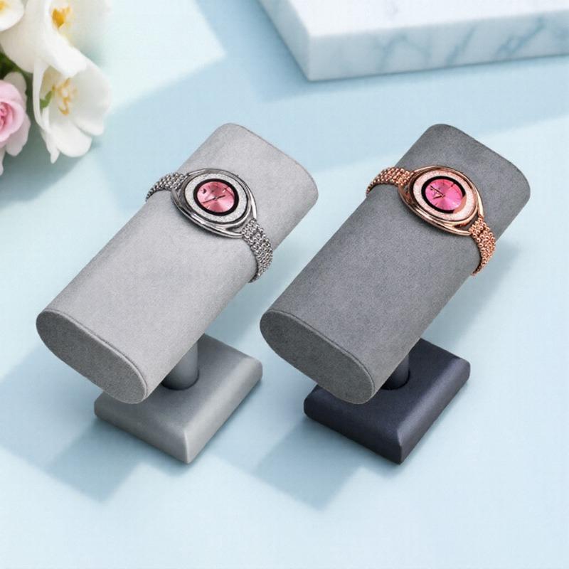 PU-Leder Uhren-Displayständer Luxus-Armbanduhr & Armbandhalter Schmuck-Organizer für Boutique-Theke