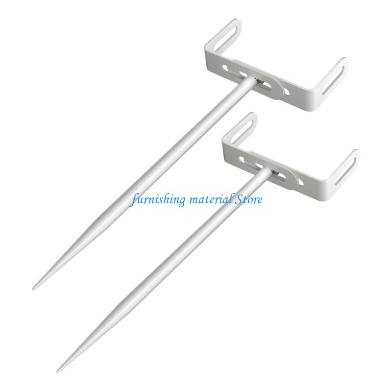 Y5GD 2pack Carbon Steel Downspout Brackets Heavy Type Construction Adjustable Length with Rust