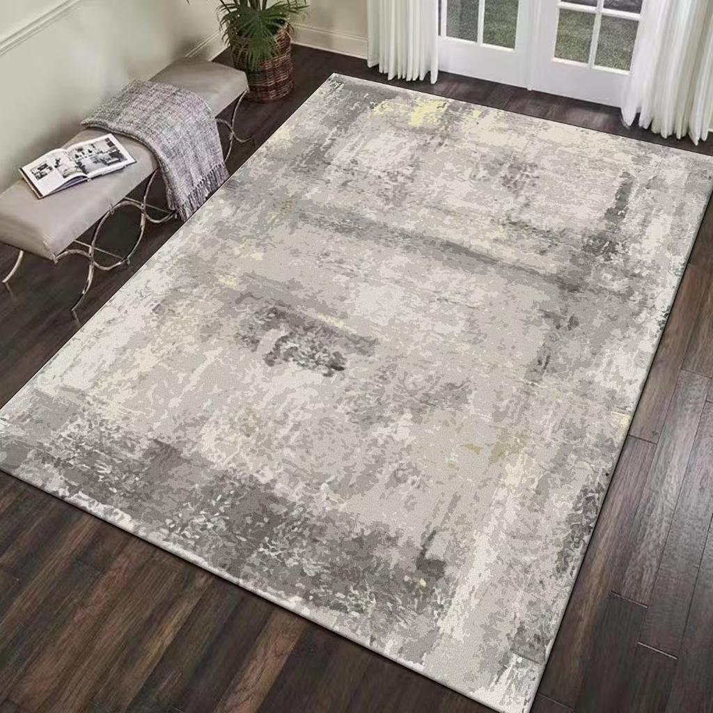Modern Abstract Carpet Light Gray Carpets for Living Room Hall 200x300cm Large Area Rug Washable Bedroom Decoration Floor Mat