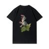 Pivosaurus Casual Loose Oversized Y2k T-shirt Men Women High Quality Cotton Short Sleeve Men Women Black Short Sleeves Female Male Clothing