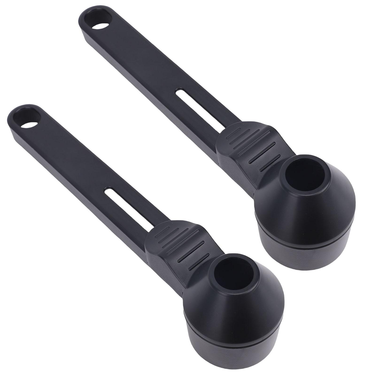 

2pcs Coffee Scoop Funnels for Reusable Refillable Coffee Pods Coffee Measuring Spoons 2 Tablespoon Capacity for Protein Powder чорний