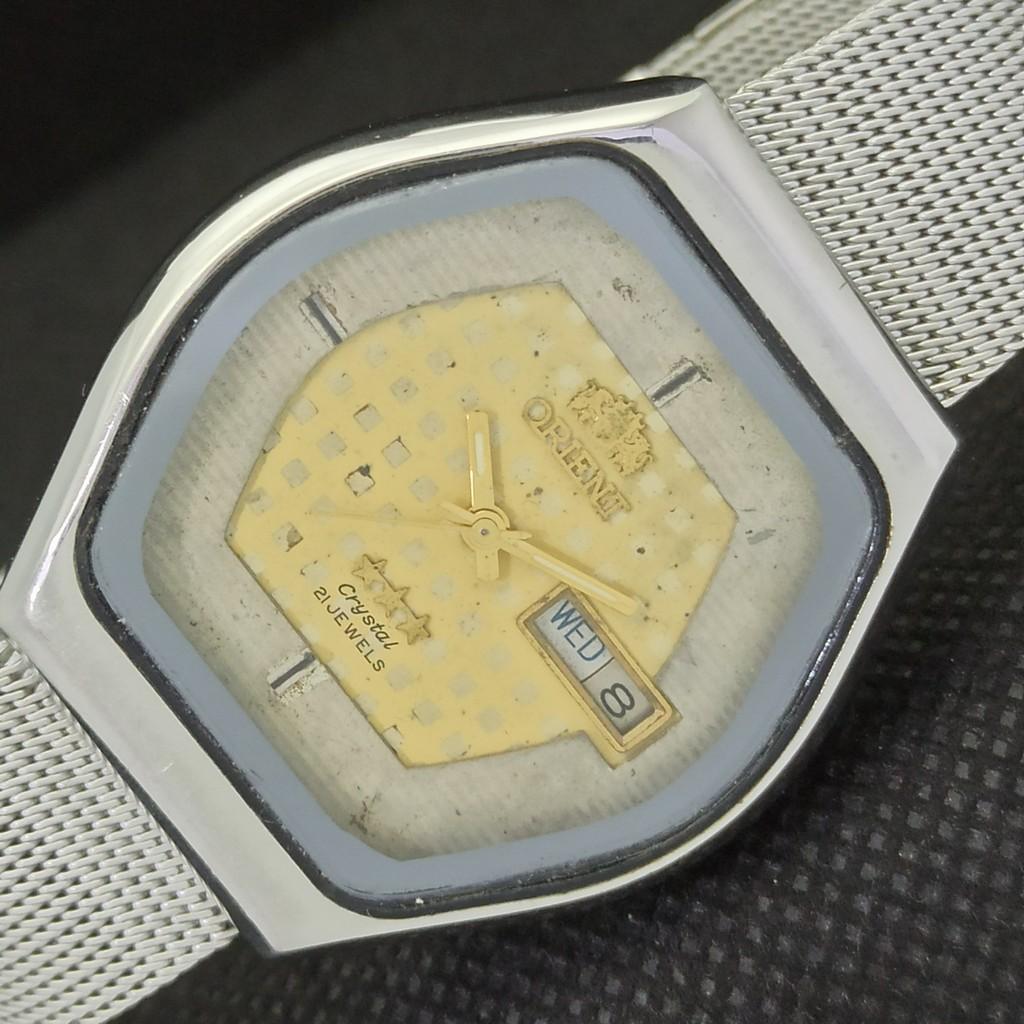 

Б/у ORIENT CRYSTAL AUTO 46941 JAPAN MENS WATCH a291627-1 Sku550j-a291627