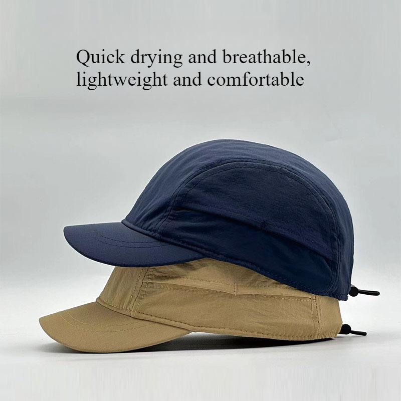 Cappello Giapponese Taglia Grande 63Cm A Tesa Corta Per Uomo Estivo Chiuso Dietro Cappellino da Baseball Versatile Top Morbido Cappello da Sole Asciugatura Rapida Per Donna