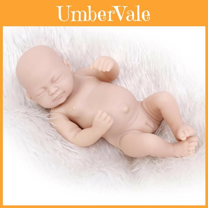 Realistic 10" Newborn Baby Doll Handmade From Soft Silicone Vinyl Material