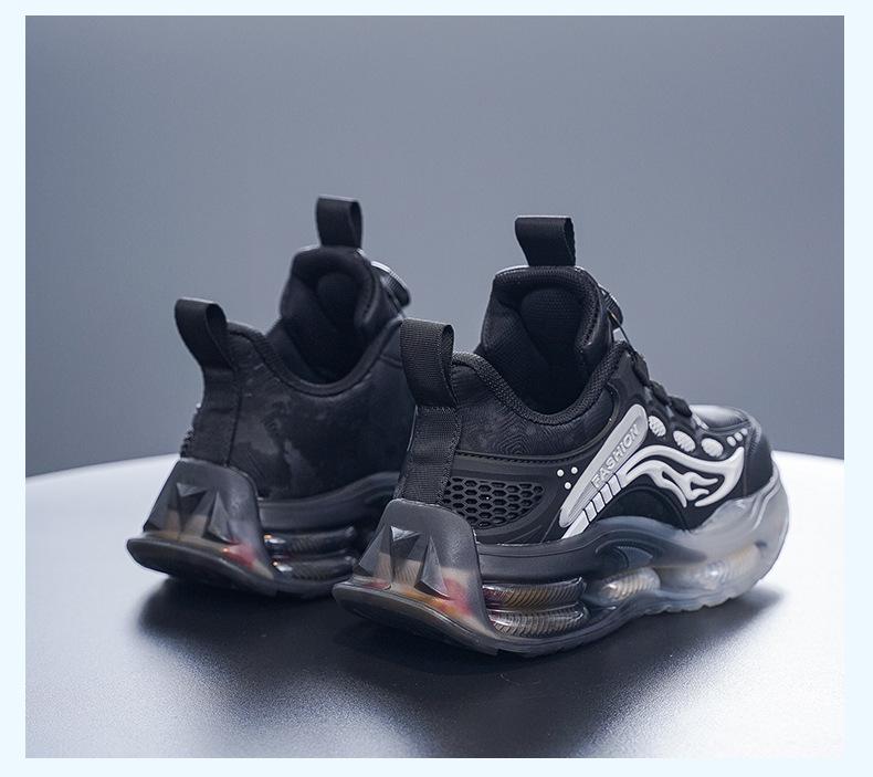 Zapatillas de Correr y Deportivas Impermeables de Cuero para Niños Otoño/Invierno 2025 con Suela Blanda