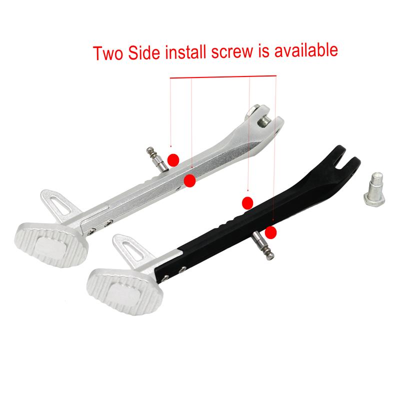 LMoDri Motorcycle Kickstands Motor Scooter Modified Foot Bracket Kickstand Aluminum Alloy Motorcycle Side