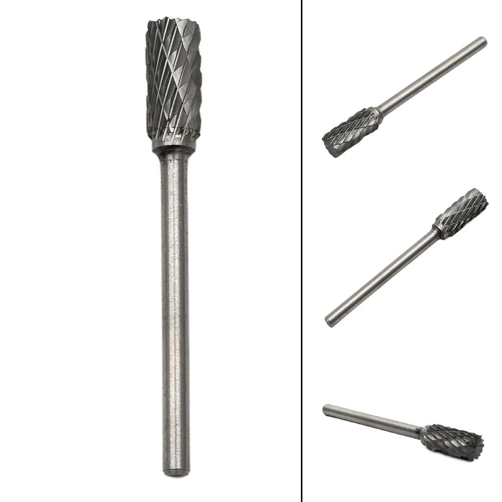 1pc 3x6mm Tungsten Carbide Burrs Rotary Drills Die Grinder Carving Bits Double Cut Tungsten Steel Grinding Head Hard Alloy Files