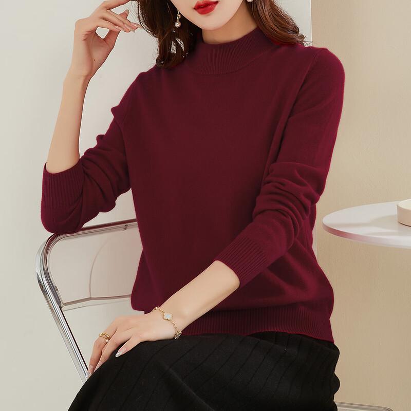 Damski sweter z golfem Jinjuan, 100% wełna merynosów