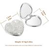 AsAlways Rhinestone Compact Pocket Mirror Portable Travel Cute Cosmetic Mirror Folding Handheld Double-Sided 1x/2x Magnifying Purse Mirror (Silver)