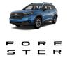 Rear Trunk Tailgate 3D Letter Inserts Compatible with 2025+ Subaru  2026 Forester New Body Style Letters with Adhesive 8pcs Y12