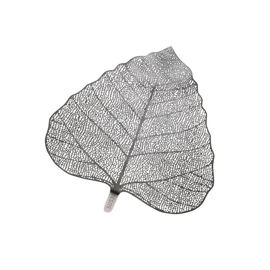 304 Stainless Steels Teas Infuser Bodhi Leaf Shape Fine Mesh Strainer Filter Tool for Teas Lover and Office Professional