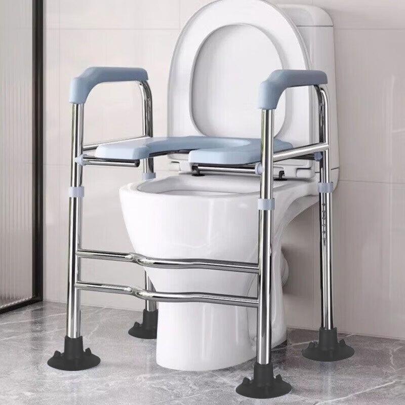 Elderly & Pregnant Mobility Aid Commode Chairs & Toilet Risers