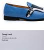 Men's Large Size Slip-on Leather Loafers - Size 48 Trendy Pull-on Driving Shoes