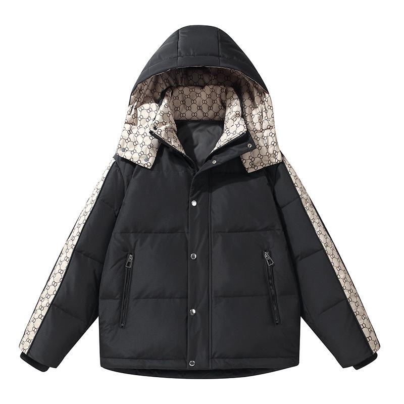 Men's 2025 Winter Thickened Hooded Down Jacket, Mid-Length, Fashionable Style for Couples