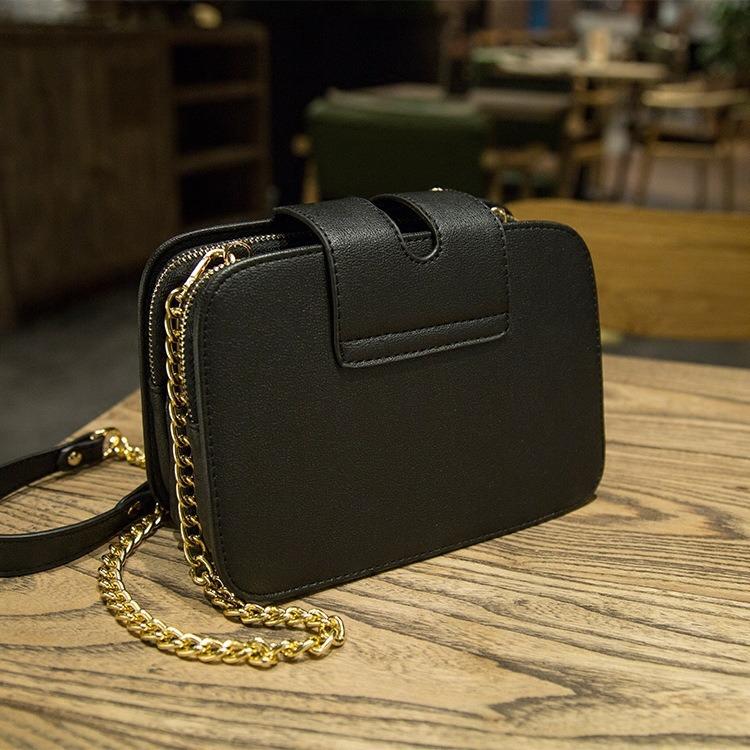 Women's Bags Wholesale Korean Fashion Women's Bags Chain Bags Three-Layer Clip Bags Women's Bags Factory Direct Sales Crossbody Bags Small Square