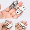 Stainless Steel Right Angle Locking Latch Sliding Barn Door Lock Doors Windows Safety Security Home Anti-Theft Guard