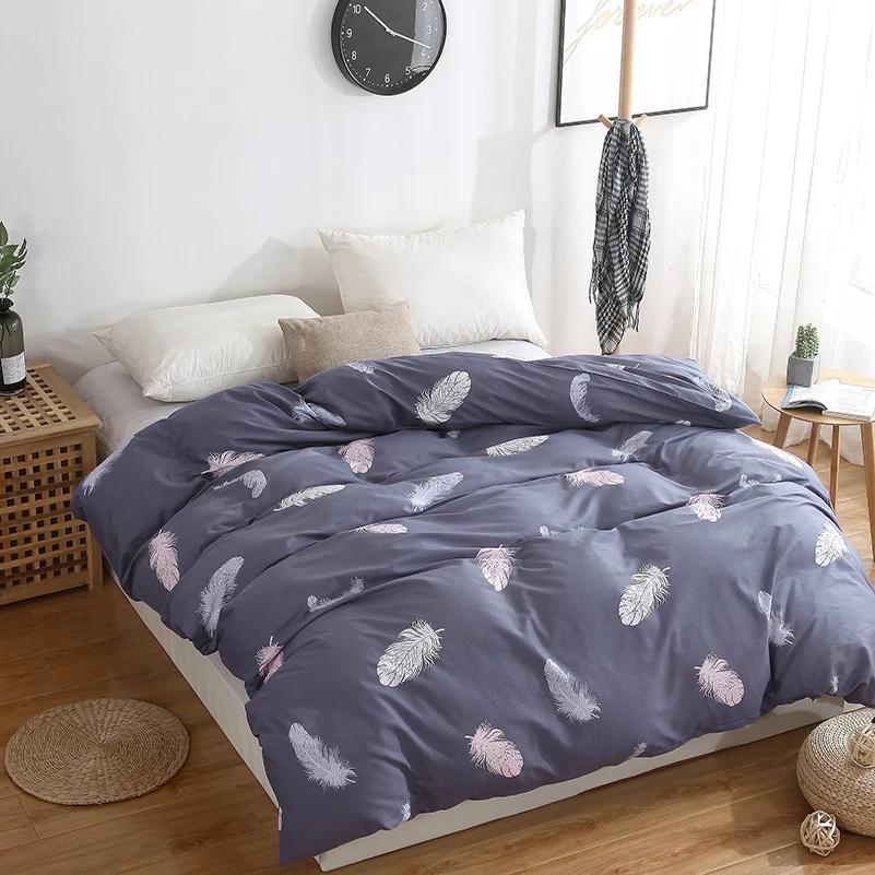 Printing Cotton Duvet Cover Single Double Queen Size Quilt Cover High Quality Comforter Cover Skin Friendly Fabric 1Pc