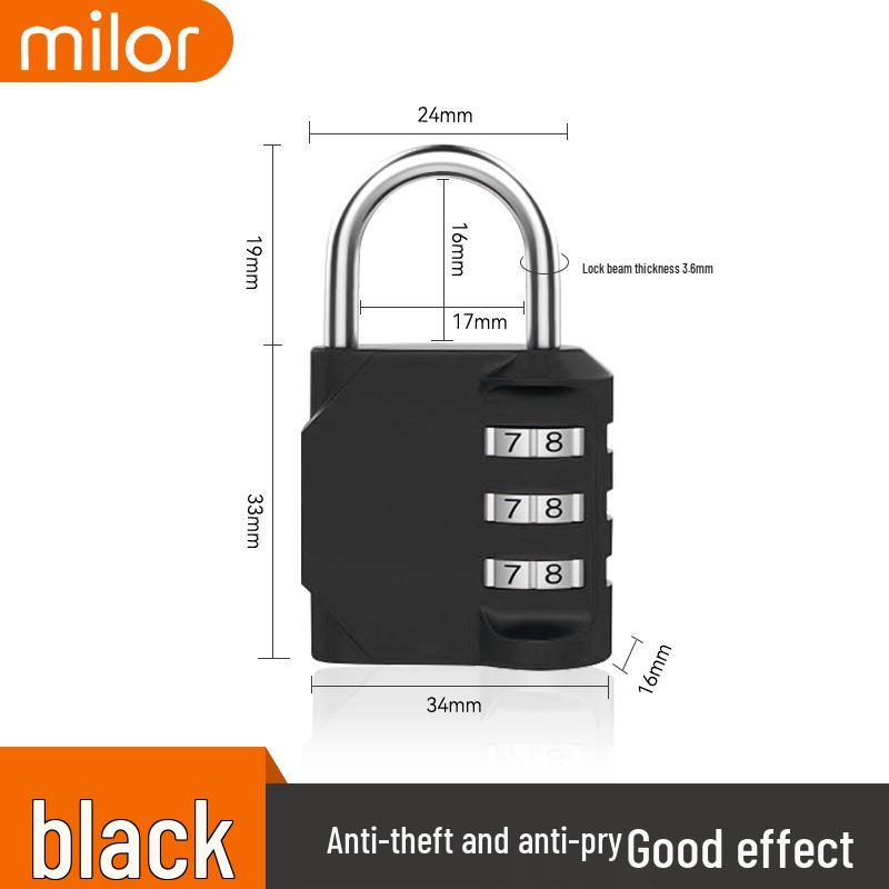 Waterproof and Rust-Proof Mini Padlock for Luggage, Gym, Locker, Schoolbag, and Household Use