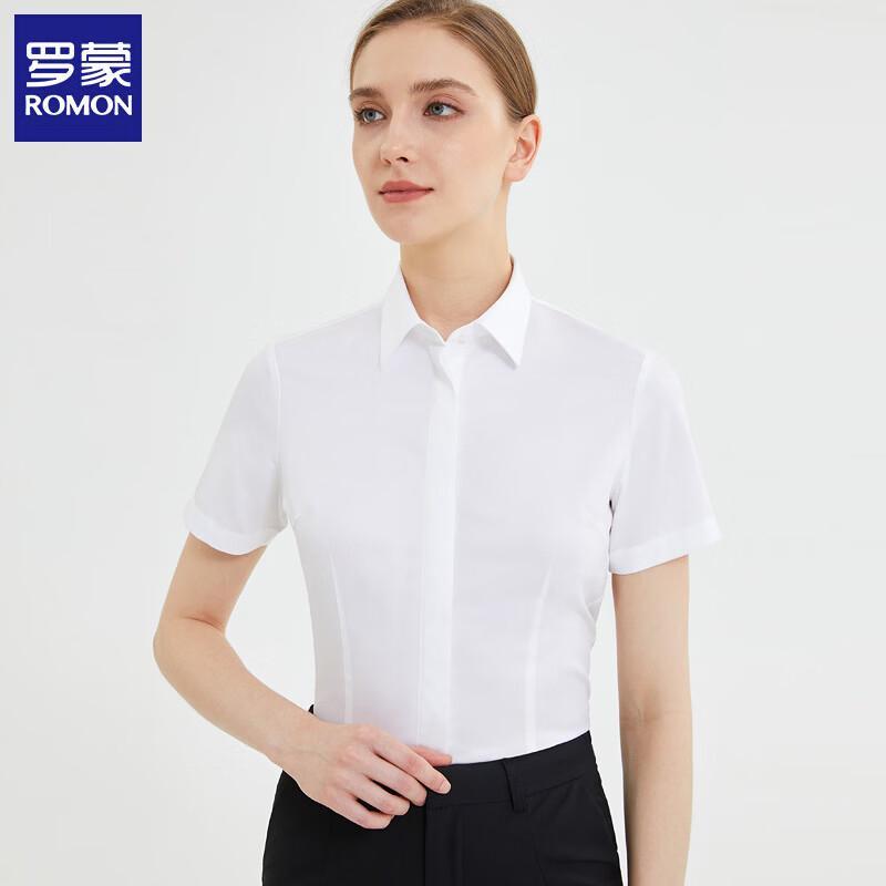 Romon Women s 140S Cotton Wrinkle-Free Short Sleeve Shirt 37
