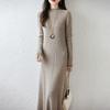 Women Sweater Dress 100% Wool MODERN NEW SAGA Turtleneck Knit Long Pullover Winter Jumpers Wool Long Dress Female