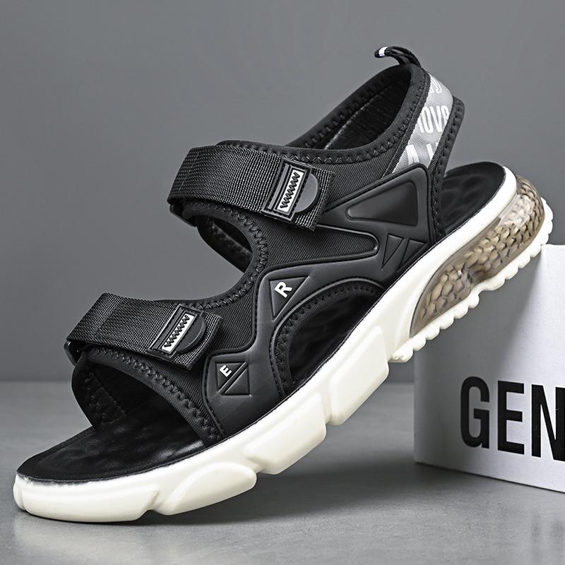 Sandals Summer Men Comfort Hollow Non-slip Soft Lighted Breathable All-match Classic Wearable New Fashion Casual Leather Sandals