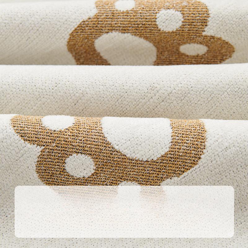 Cartoon Simple Style Sofa Cover Towel Chenille Four Seasons Universal Sofa Cover Universal Cover Non-Slip Anti-Scratching Mat