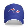 Koi Fish Kuhaku Showa Sanke Koi Fish Design Black Background Baseball Cap Military Tactical Cap Cute Men's Luxury Women's