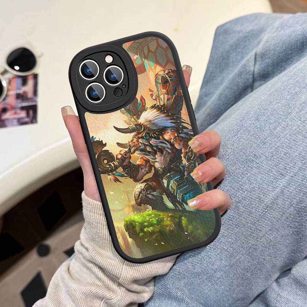 

World Of W-Warcraft For IPhone 16 15 14 13 12 11 Pro Max Plus Leather Phone Cover iphone XS