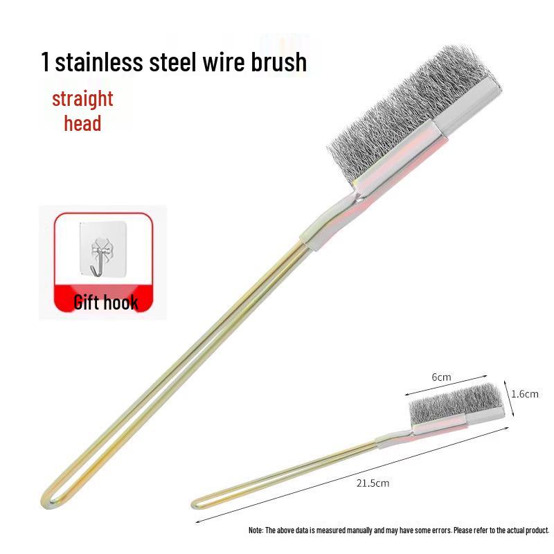 Steel Wire Cleaning Brush with Handle for Grill and Kitchen Rust Removal