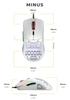 Glorious Model O Gaming 6 Programmable White Mouse, White, Wired, Lightweight, RGB, Buttons, USB, (58g)