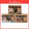 Paper 12pcs Kraft Christmas Gift Candy Cookie Muffin Cake Boxes Portable Bakery