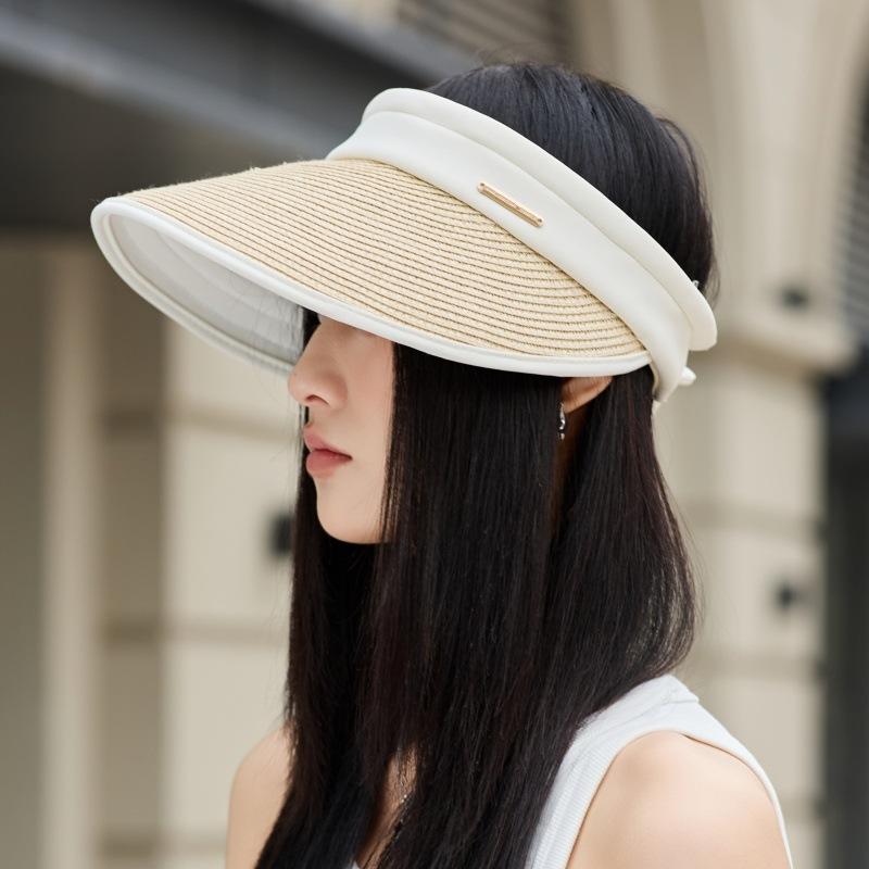 Grass Eaves Outdoor Sun Hat Uv Protection Empty Top Sun Hat Outdoor Sun Protection Breathable Bucket Hat