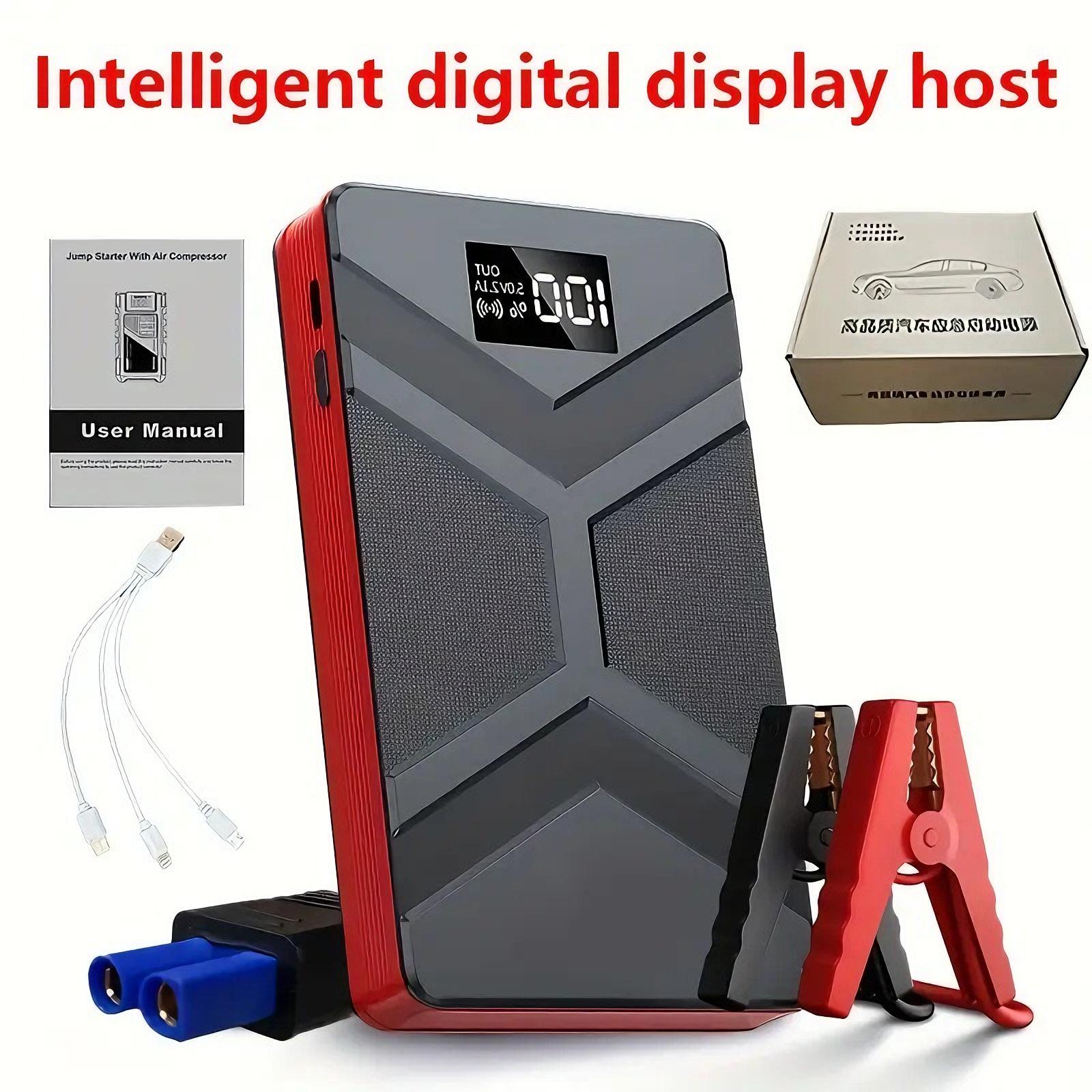 Ultra-slim 12V Car Jump Starter Booster Portable Car Power Bank Multifunctional Engine Battery Emergency Start