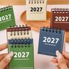 Calendario da scrivania Mini 2027 Formato tascabile Planner da viaggio portatile per casa Ufficio Scuola Tracciamento dell'orario di lavoro