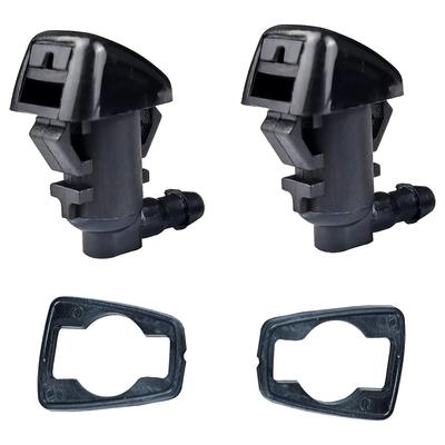 2 peças Cabeça de Aspersor do Lavador de Para-brisa Preto Jato Capa do Limpador Bico de Saída de Água 04806312AA Para Dodge Nitro 2007-2012