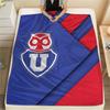 Universidad de Chile Football Club  Print Flannel Blanket, High quality Comfortable for All Seasons, Home Decor, Warmth and Comfort