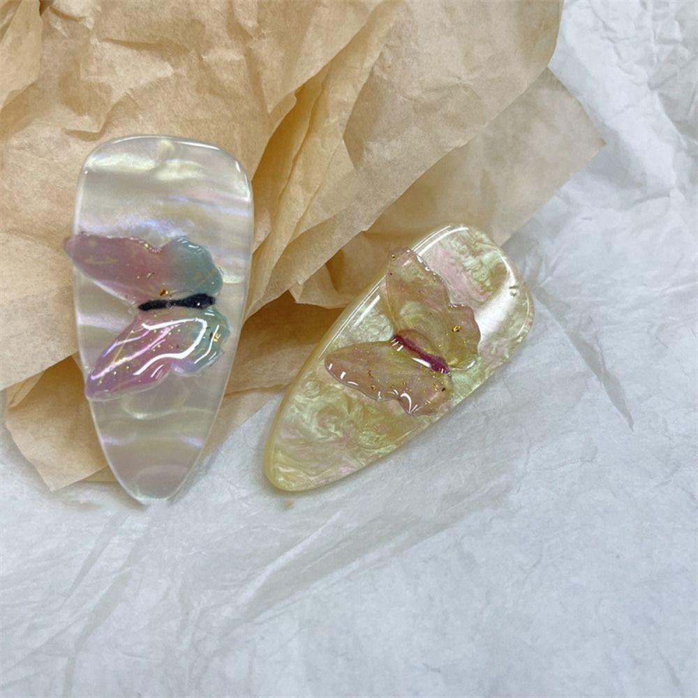 

Acetic Acid Side Clip Gifts Hair Accessories Butterfly Hair Clip Korean Style Hairpin Hair Barrette белый