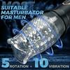 Automatic Male Masturbator Cup Rotation Silicone Vagina Vibrator Masturbation Erotic Sex Toy for Men Mastubator Blowjobs Machine